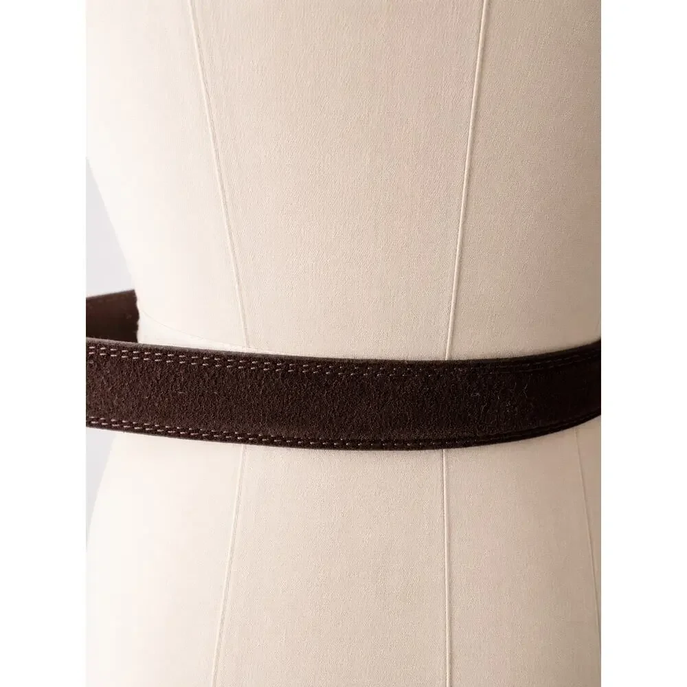 Fullerton Brown Full Grain Leather Suede Belt 351000 39-42 Waist